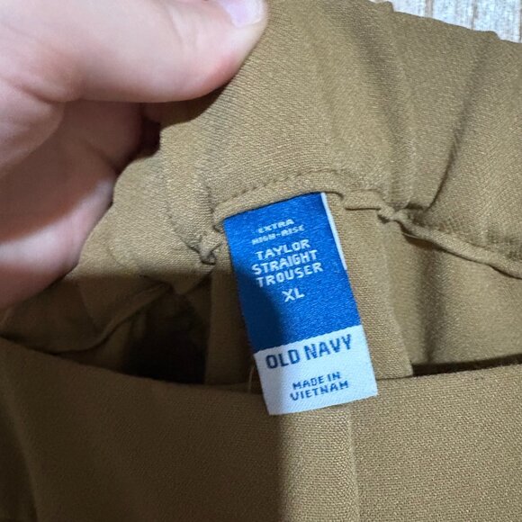 Old Navy extra high rise taylor straight trouser in clifftop size XL - Picture 3 of 6